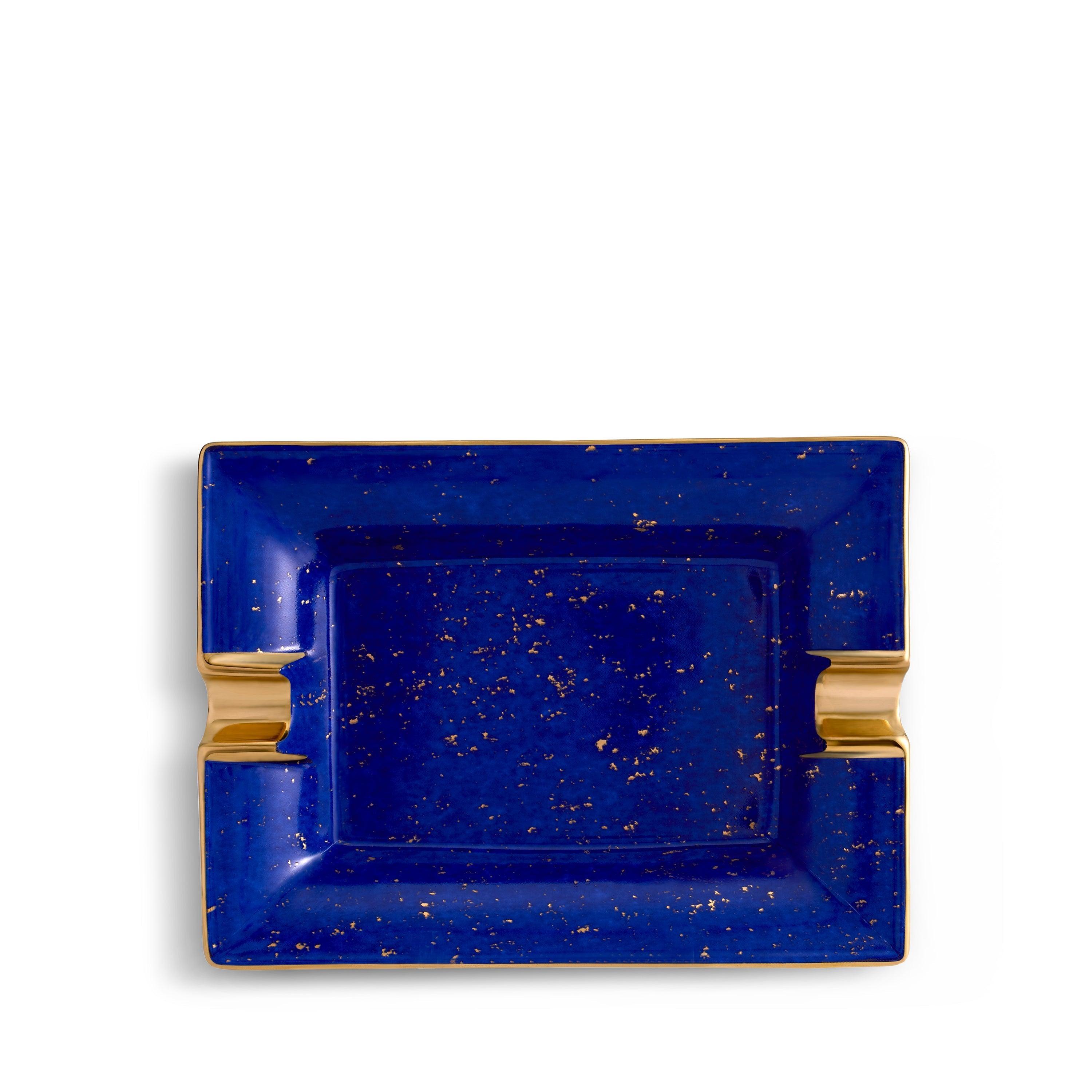Premium Lapis Lazuli Crystal Ashtray - Handcrafted Luxury Smoking Accessory for Cigars & Cigarettes - Perfect for Home, Office & Outdoor Use