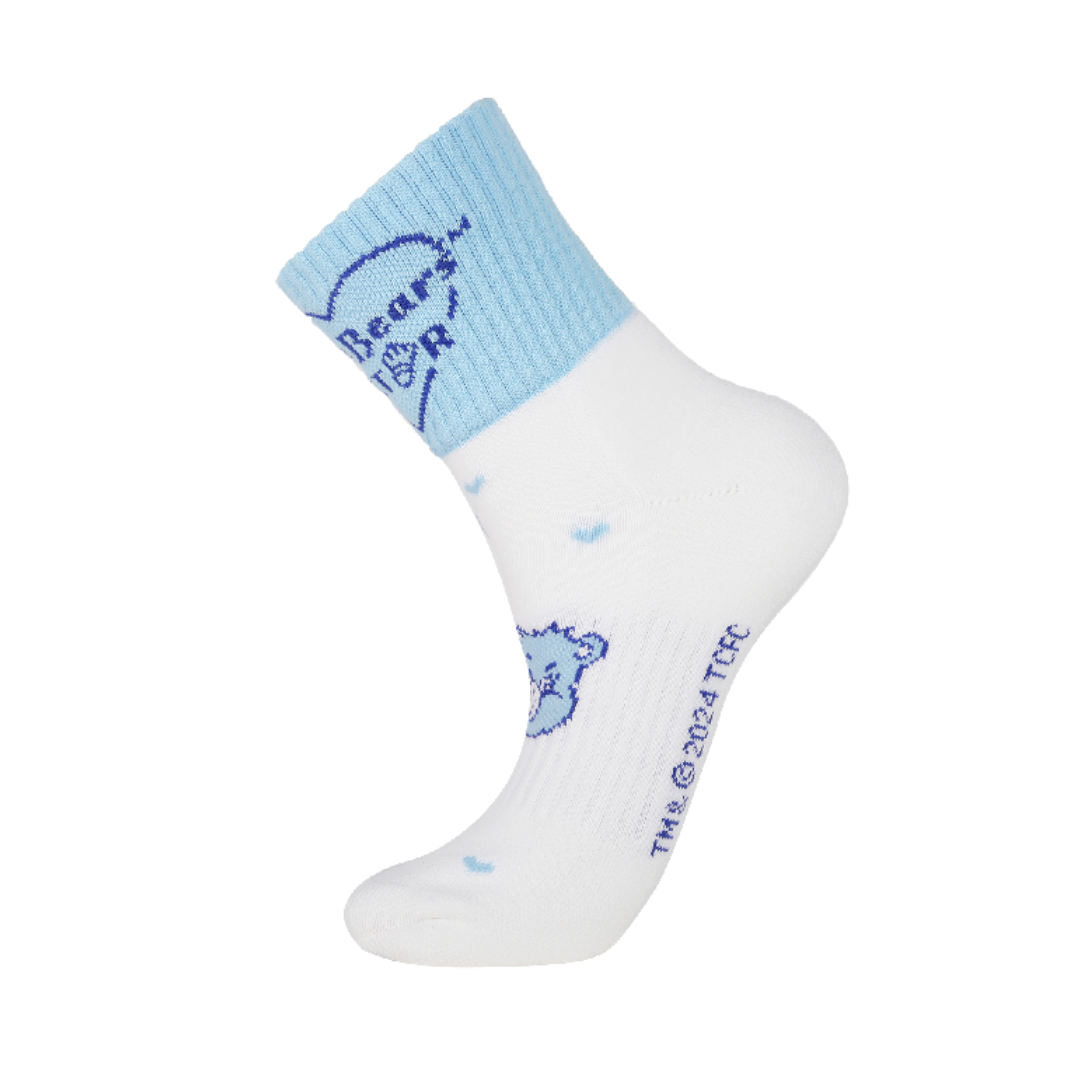 Victor X Care Bears SK4509CBC Sport Quarter Socks - Cute Cartoon Athletic Socks for Women & Girls - Perfect for Running, Gym, and Casual Wear