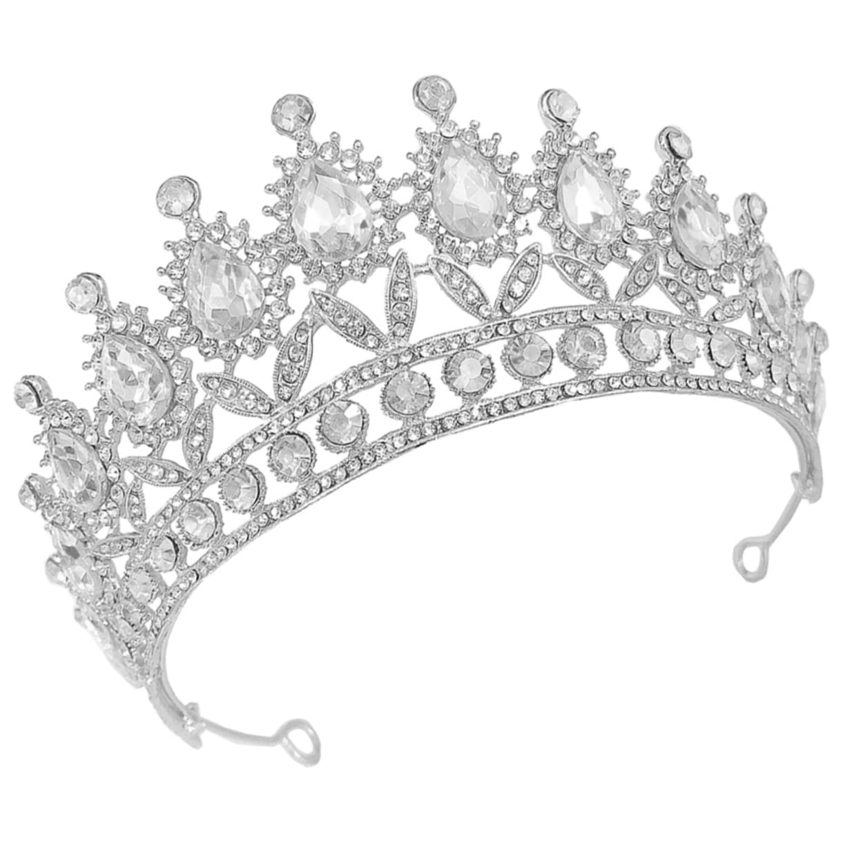 Elegant Wedding Bridal Tiara Headpiece - Minkissy Crystal Rhinestone Hair Accessories for Bride, Bridesmaid, Prom & Special Occasions