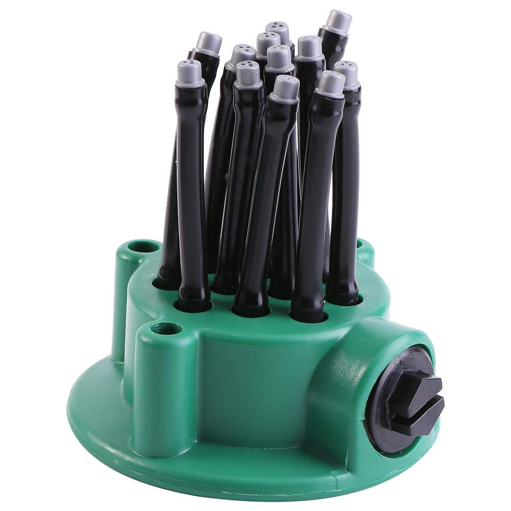TOPINCN 360° Adjustable Hose Sprinkler - 12 Nozzle Lawn & Garden Irrigation System for Outdoor Yard Watering | Perfect for Grass, Plants, Flower Beds & Large Areas
