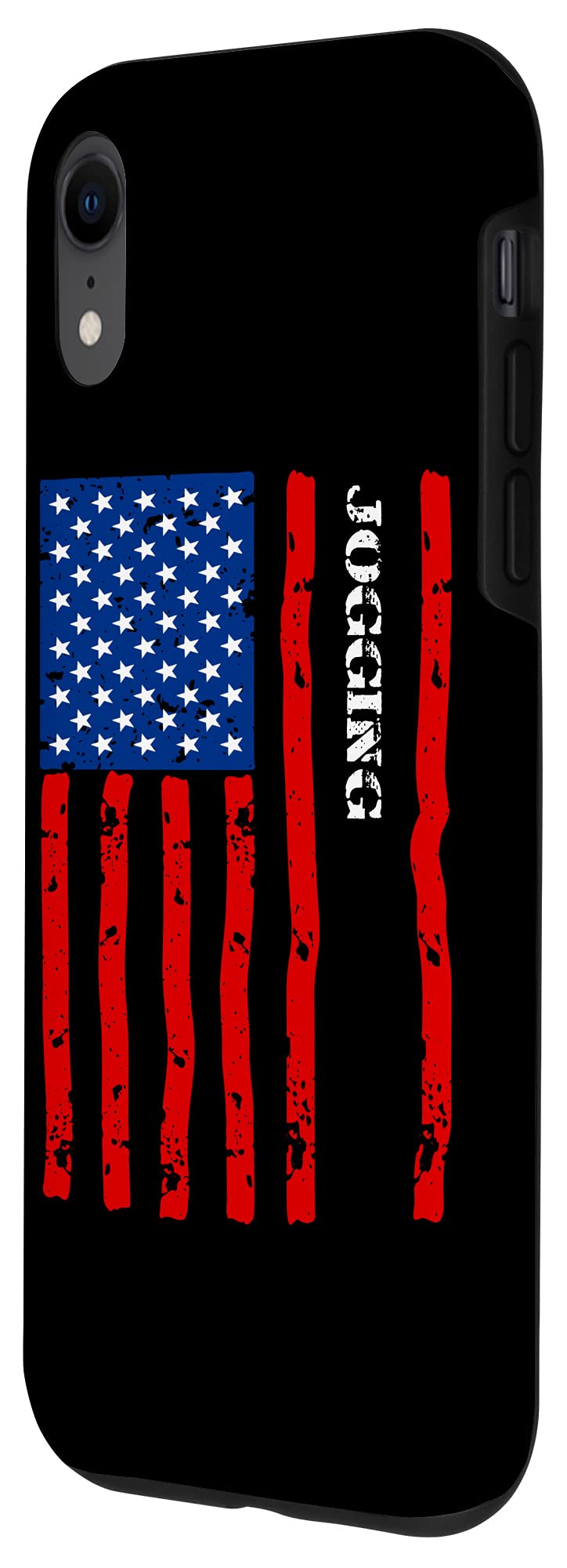 iPhone XR Running Accessories - Patriotic USA Flag Phone Case for Jogging, Workouts & Outdoor Activities