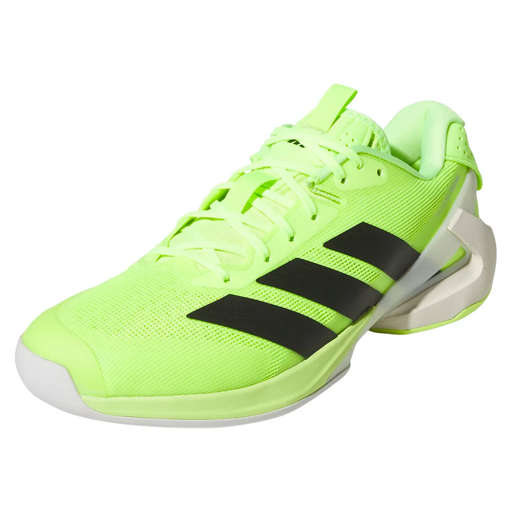 Adizero Ubersonic 5 Men's Tennis Shoes - Lightweight Performance Court Shoes in Lucid Lemon & Core Black | Perfect for Competitive Matches & Training Sessions
