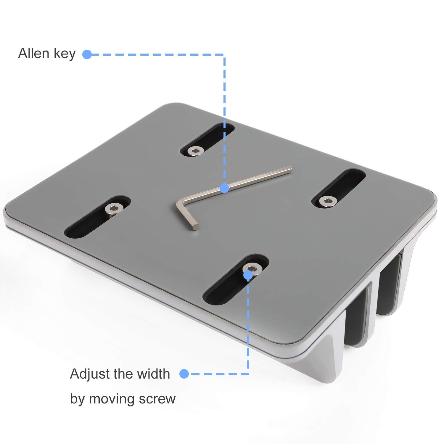 JARLINK Vertical Laptop Stand with Docking Station - Adjustable Double Desktop Stand Holder for Laptop (Up to 17.3