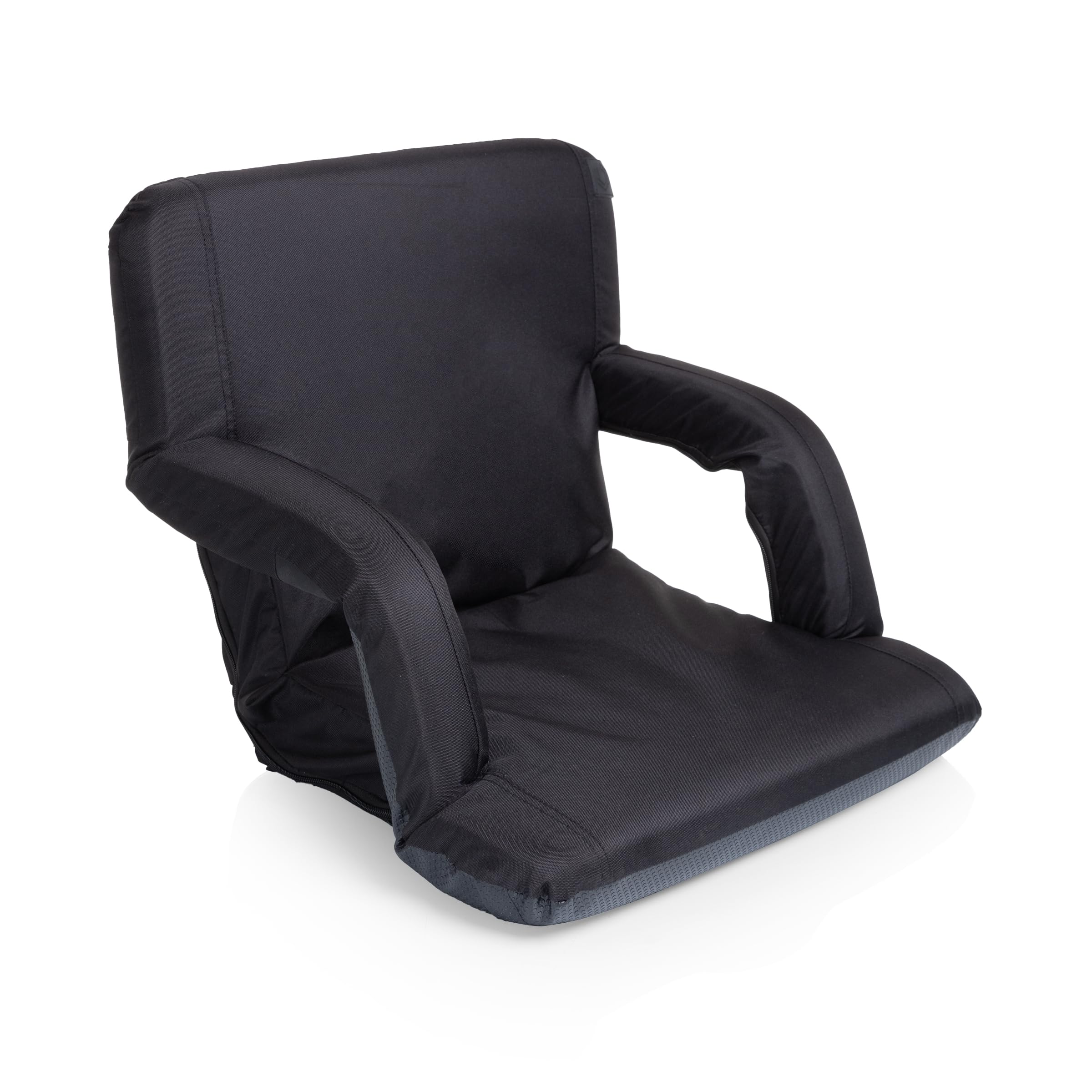 PICNIC TIME NCAA Ventura Reclining Stadium Chair - Portable Back Support Bleacher Seat for Football Games, Beach, Camping & Outdoor Events - Comfortable Floor Chair with Adjustable Recline