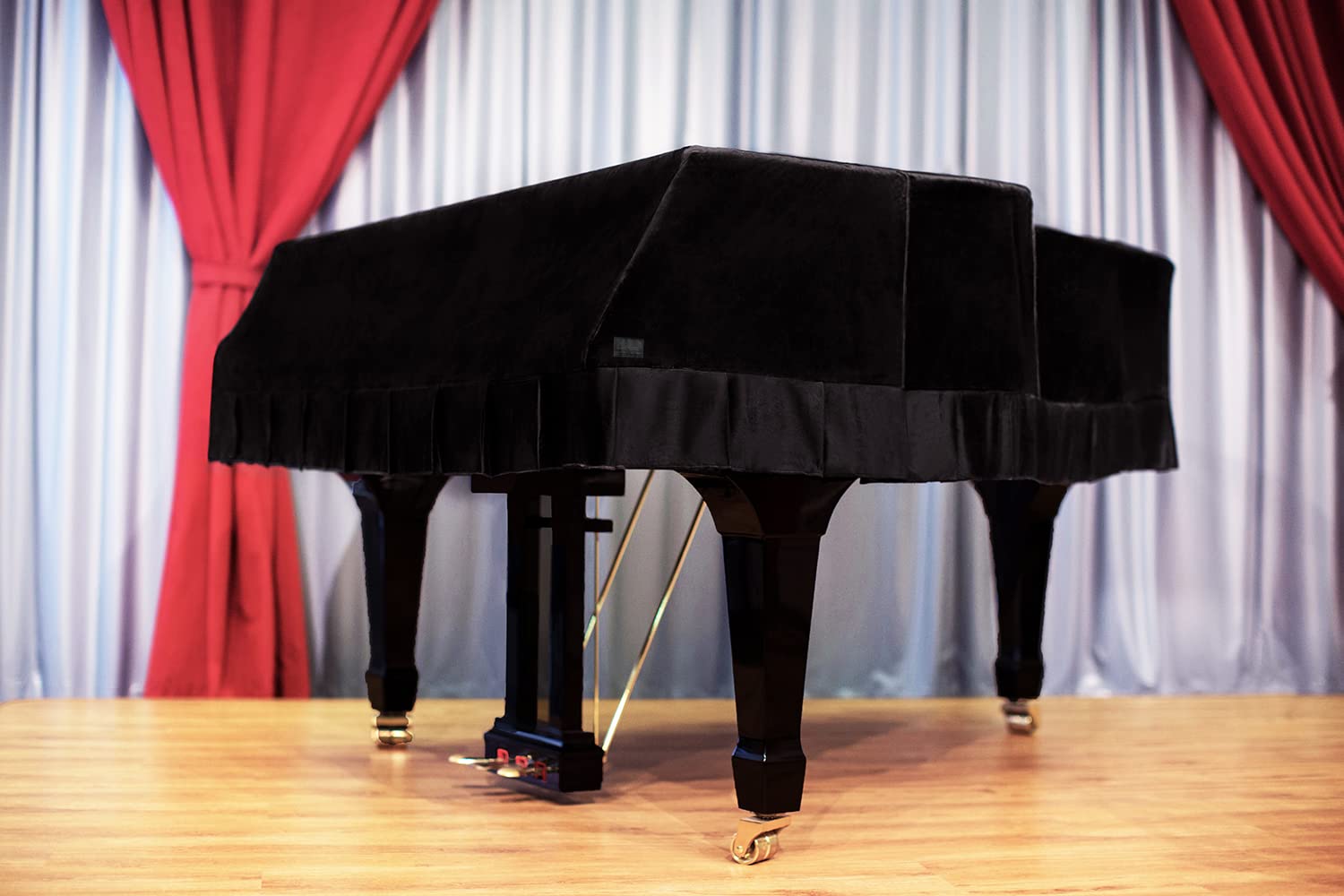 Yamaha Grand Piano Cover - Waterproof & Dustproof Velvet Keyboard Cover for 6’7” Yamaha C5 Piano (Charcoal Black) - Perfect for Home, Studio & Stage Protection