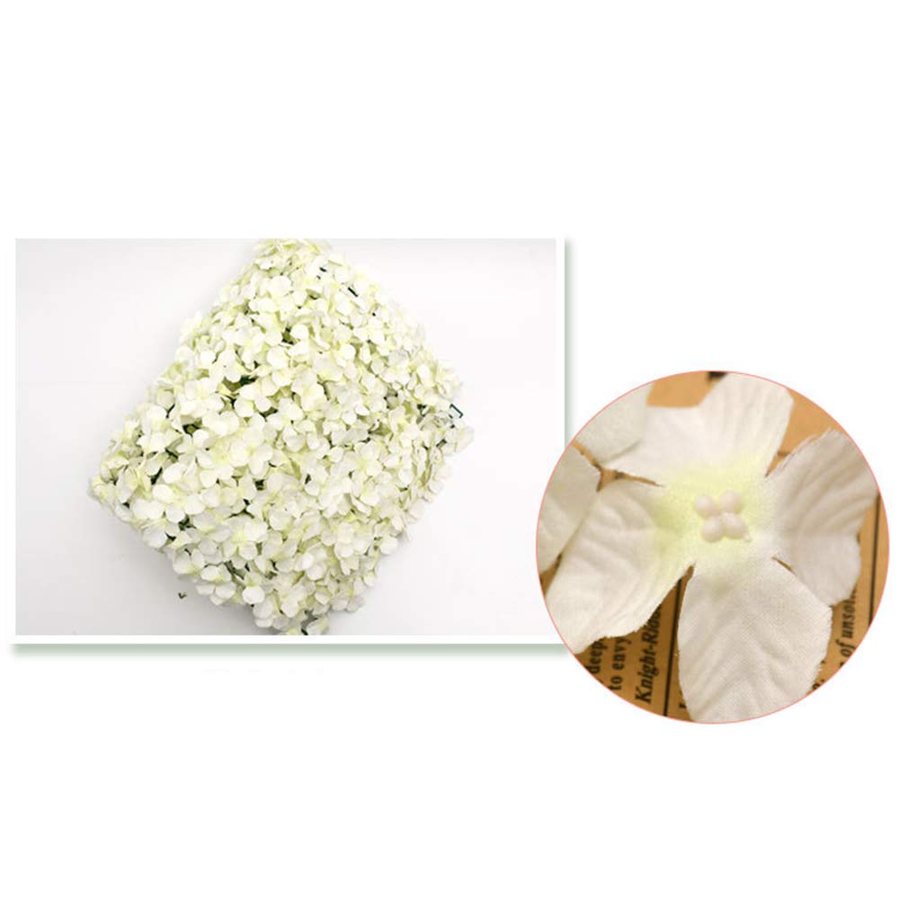 24x16 Inch Silk Fabric Artificial Flowers Wall Decor Panel - Floral Backdrop for Wedding, Bridal Shower, Baby Shower & Party Decorations (10-Piece Set, White) | Perfect for Home, Event & Photo Booth Backgrounds