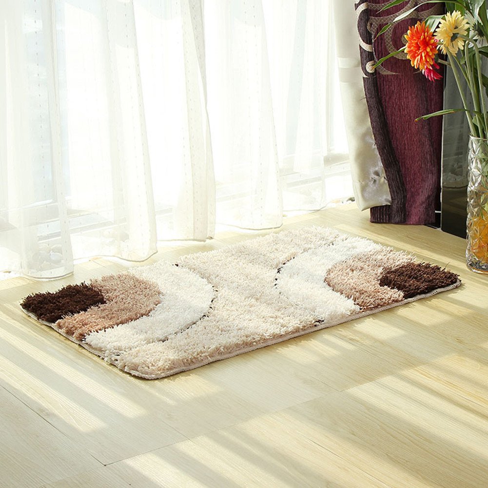 Non-Slip Shag Rug - Soft Shaggy Area Carpet with Geometric Design for Living Room, Bedroom & Bathroom - 20