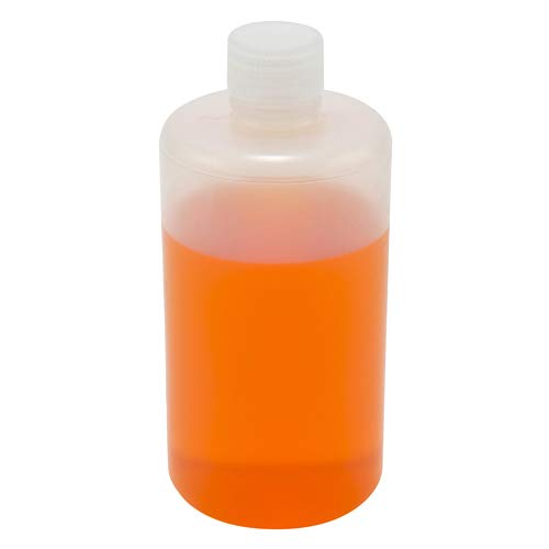 64 Oz Amber HDPE Wide Mouth Bottles - Durable, Leak-Proof & BPA-Free for Food Storage, Home Brewing & DIY Projects