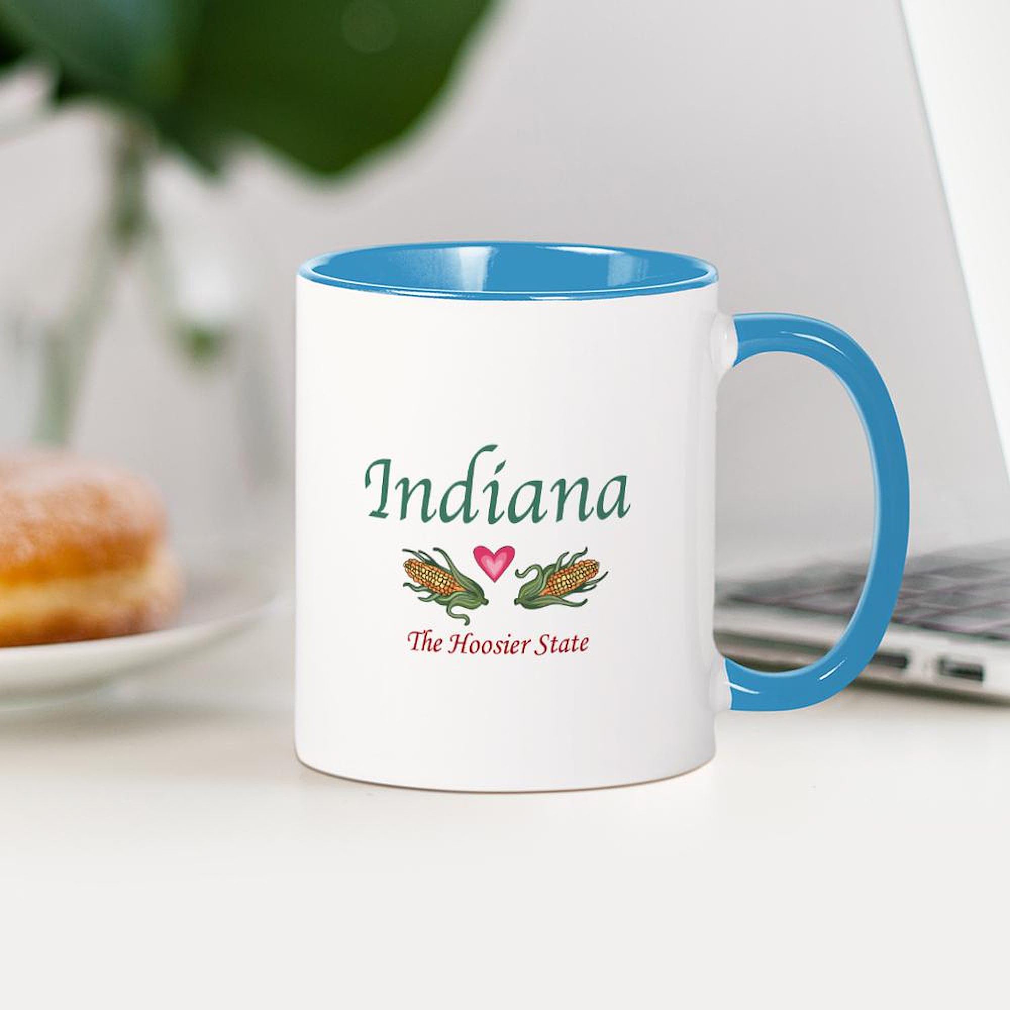 Indiana Themed 11 oz (325 ml) Ceramic Coffee Mug - Perfect for Home, Office & Gifts - CafePress