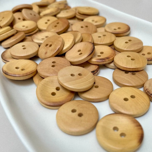Natural Wooden Buttons for Sewing & Crafts - Eco-Friendly DIY Clothing Accessories - Perfect for Scrapbooking, Card Making & Home Decor Projects