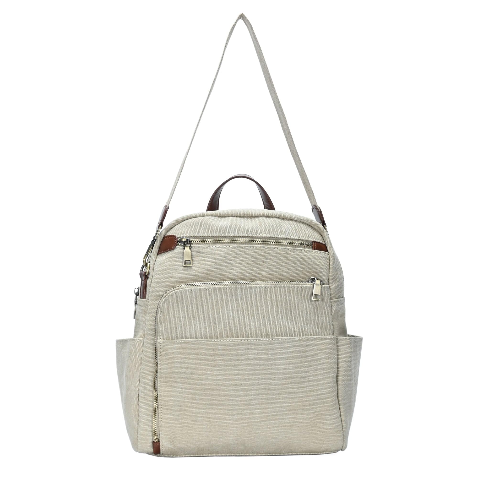 Antik Kraft Willa Canvas Backpack for Women - Convertible Backpack Purse & Heavy Duty Shoulder Bag - 13