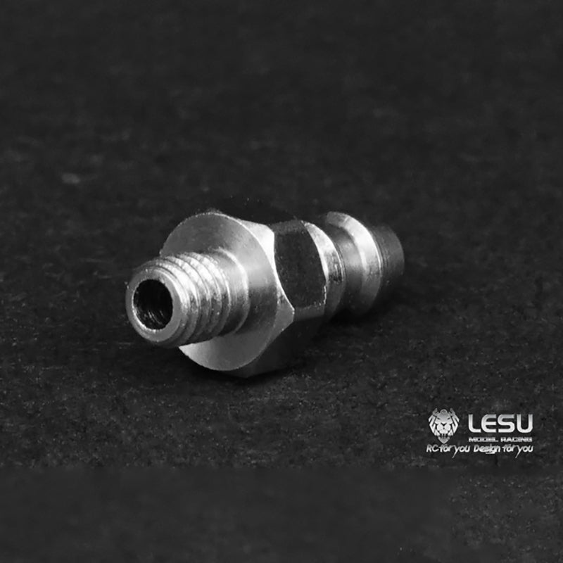 LESU M3 M5 Metal Straight & Curved Nozzle Set for 1/14 Scale RC Hydraulic Tractor Trucks - Compatible with TAMIYA Excavator, Loader & DIY Dumper Cars - Perfect for RC Construction Vehicle Customization & Model Building Projects
