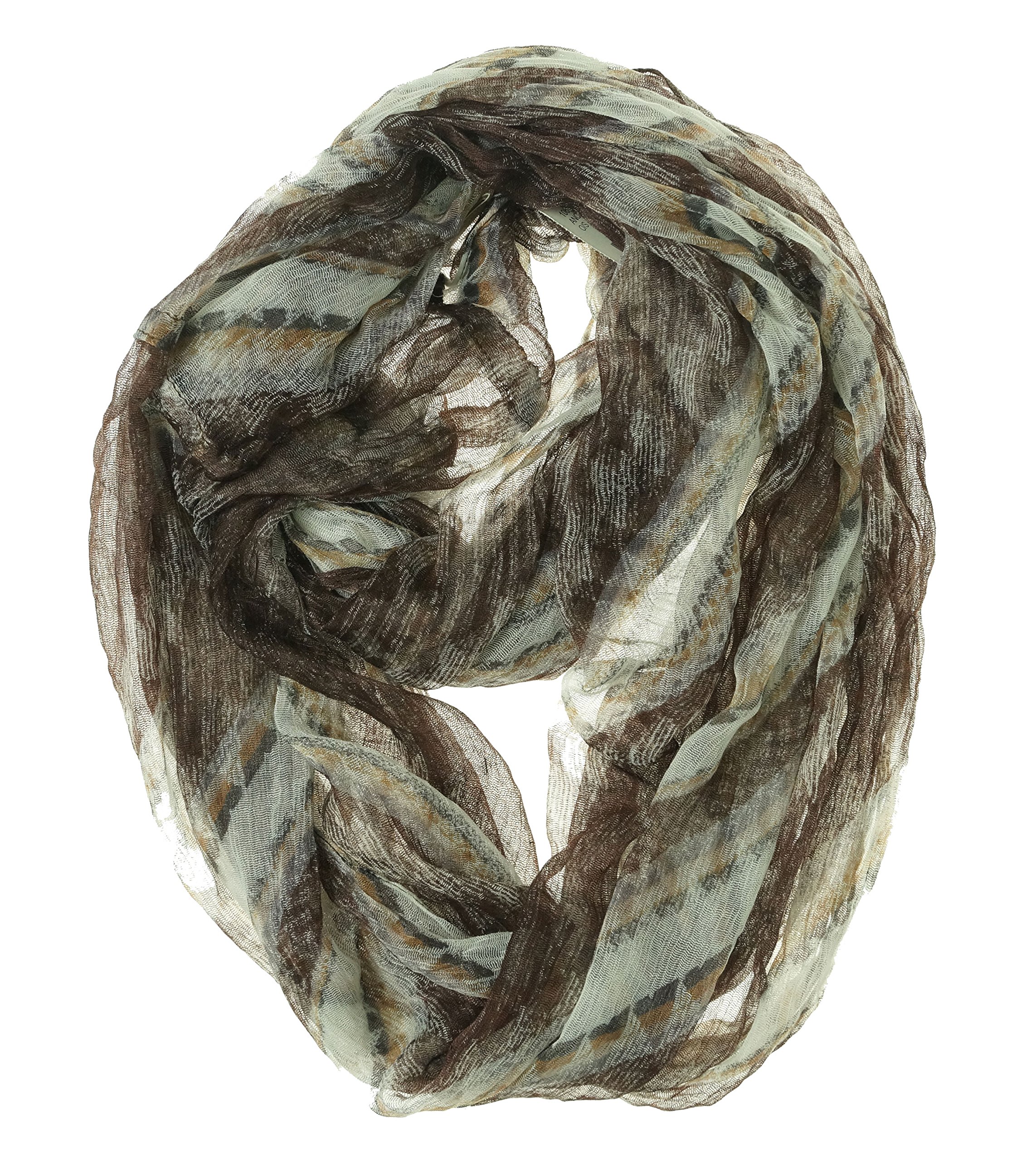 Ancient Aztec Infinity Loop Wrap Scarf - One Size, Stone Wash - Stylish Boho Accessory for Women, Perfect for Fall & Winter Fashion, Travel and Layering Outfits