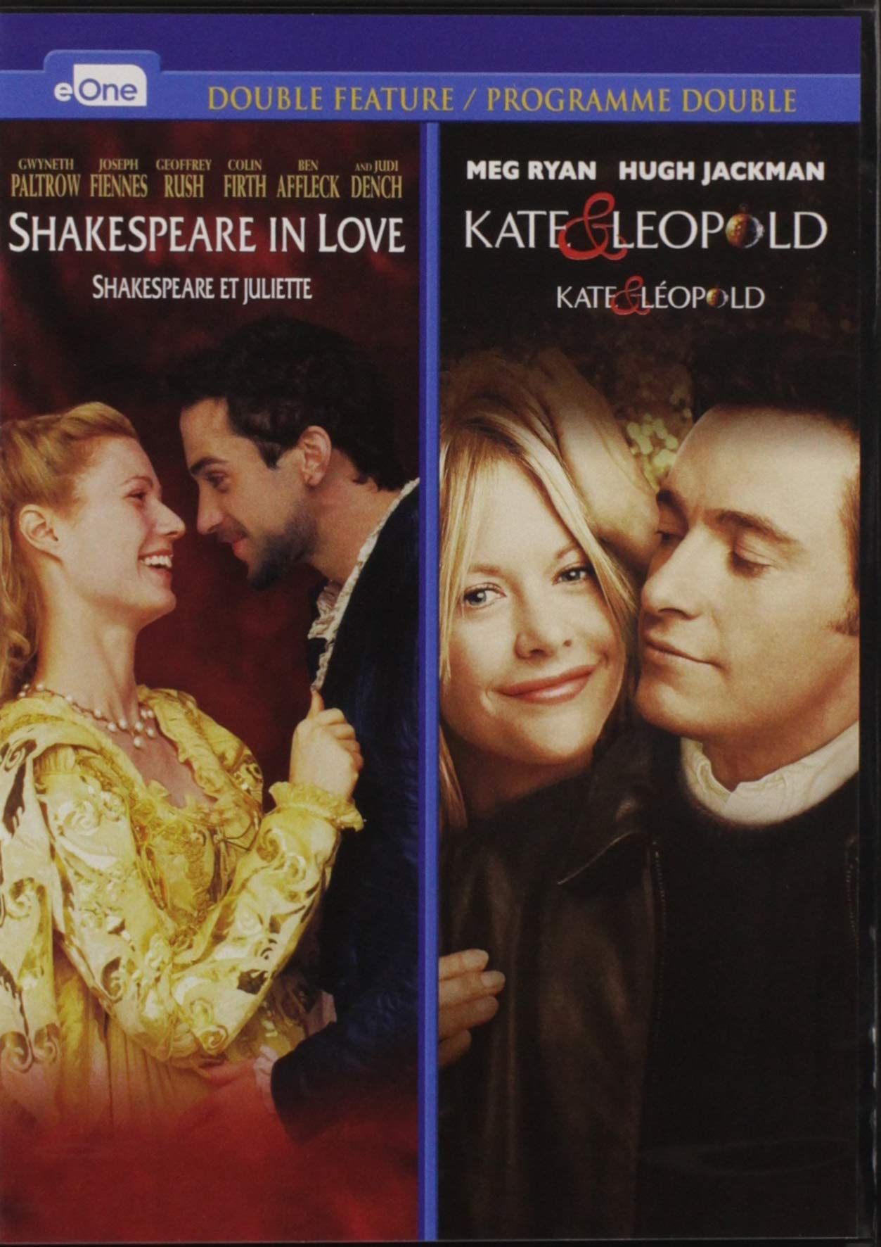 Shakespeare In Love & Kate & Leopold Double Feature DVD - Romantic Comedy Movies for Date Night & Movie Lovers
