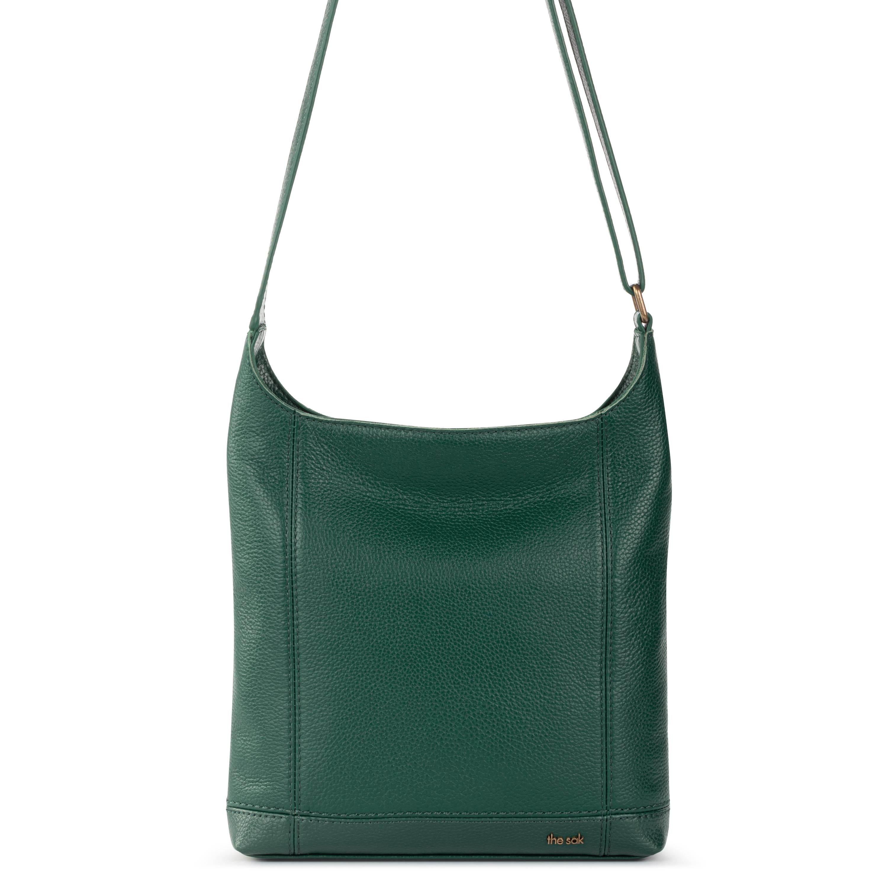 De Young Genuine Leather Crossbody Bag - Stylish & Durable Pine Color for Women | Perfect for Work, Travel & Everyday Use