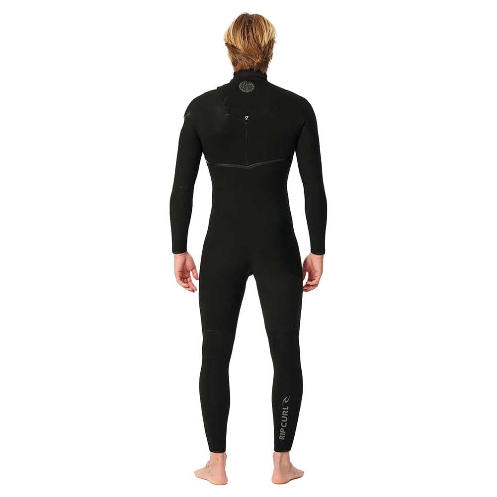 Rip Curl 2025 Men's E-Bomb 3/2mm GBS Zip Free Wetsuit Neoprene 14VMFS - Black | Surfing, Diving & Water Sports Gear for Cold Water Protection