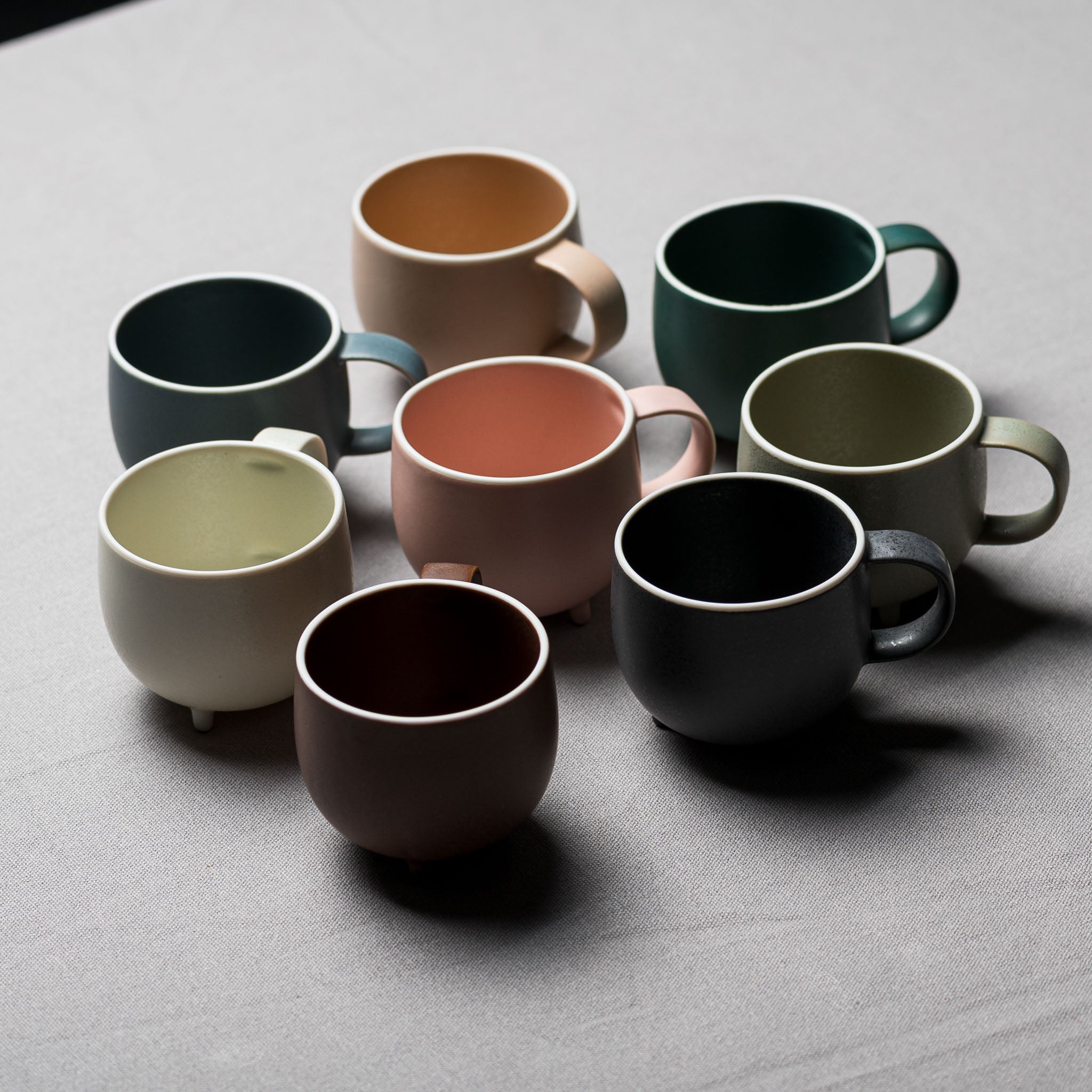 Marumi Series Three Legs Round Mug Cup 180ml - Perfect for Coffee, Tea & Hot Drinks at Home or Office
