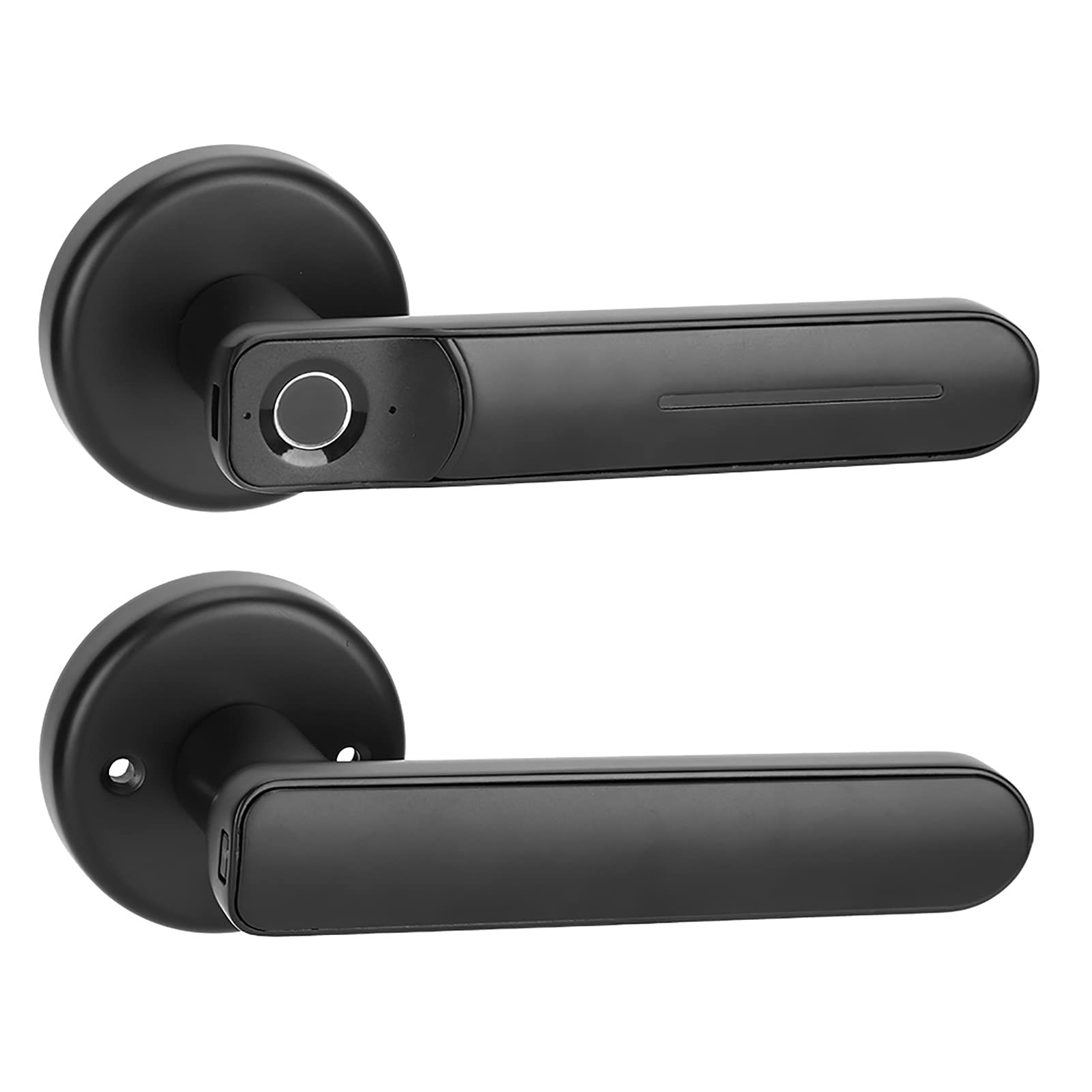 Smart Fingerprint Door Lock - Keyless Entry Electronic Digital Security Handle Lock for Home, Apartment & Office (Black) | Secure Smart Home Access with Touchscreen & Auto-Lock Features