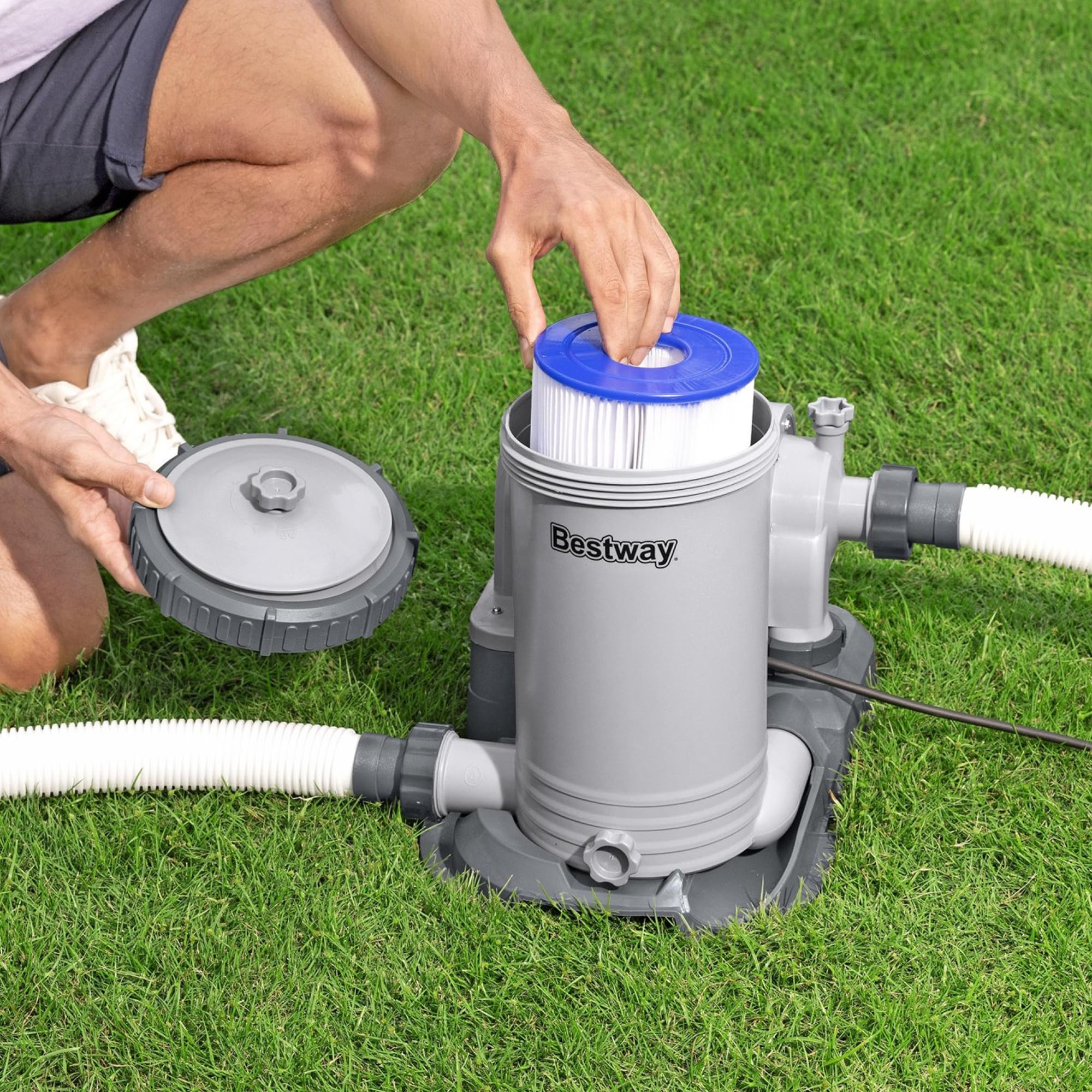 Bestway Above Ground Pool Filter Replacement Cartridges (6-Pack) - Compatible with Bestway Pool Filter Pumps | Perfect for Summer Swimming Pool Maintenance & Water Filtration