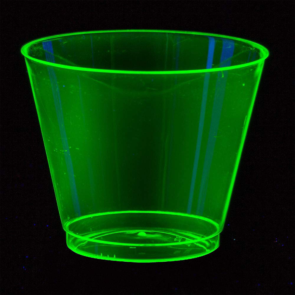 Amscan Neon Party Supplies - 9 oz Glow in The Dark Party Decorations for Birthday, Halloween & Rave Events