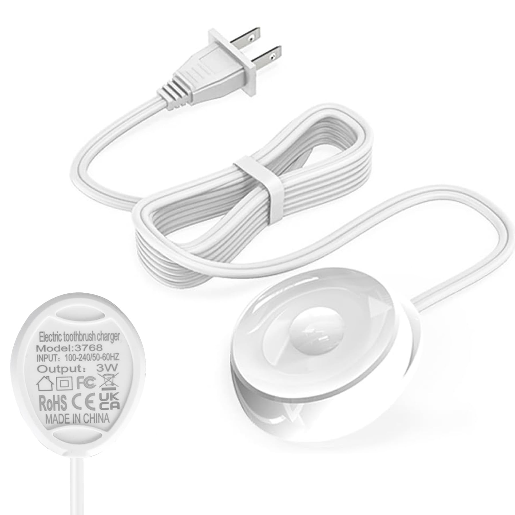 Braun Oral-B IO Series 7 8 9 Replacement Magnetic Charger - 100V-240V Universal Electric Toothbrush Charger for IO7, IO8, IO9 & IO 3768 Models - IP67 Waterproof & 1.22m Cable - Perfect for Travel, Home & Daily Oral Care Routine
