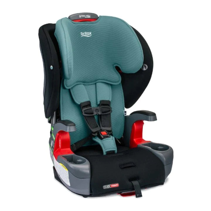 Britax Grow With You Clicktight Booster Car Seat - Safe & Adjustable for Kids 3-12 Years - Perfect for School, Travel & Family Road Trips