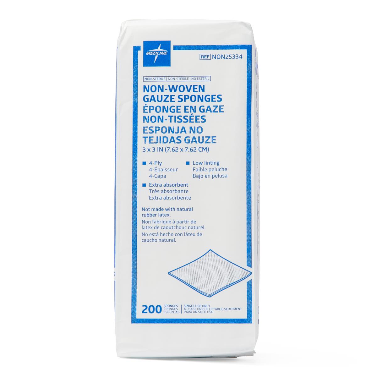 Non-Sterile Avant Non-Woven Sponges 3x3 Inches - Case of 4000 | Medical Wound Dressing, First Aid, Surgical Prep & Beauty Applications