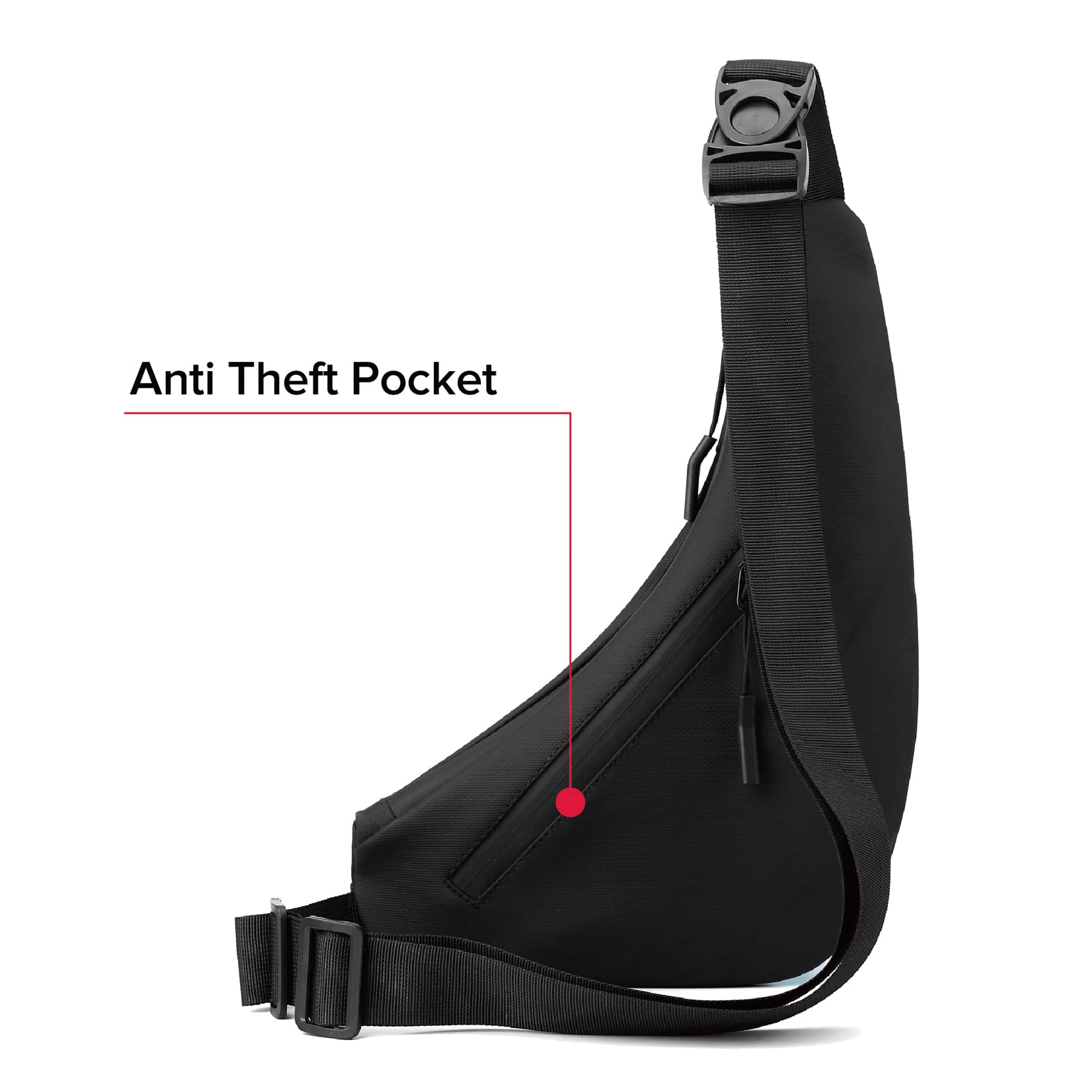 MAYMOONER Anti-Theft Sling Bag for Men & Women - Lightweight Chest Backpack for Hiking, Biking & Travel