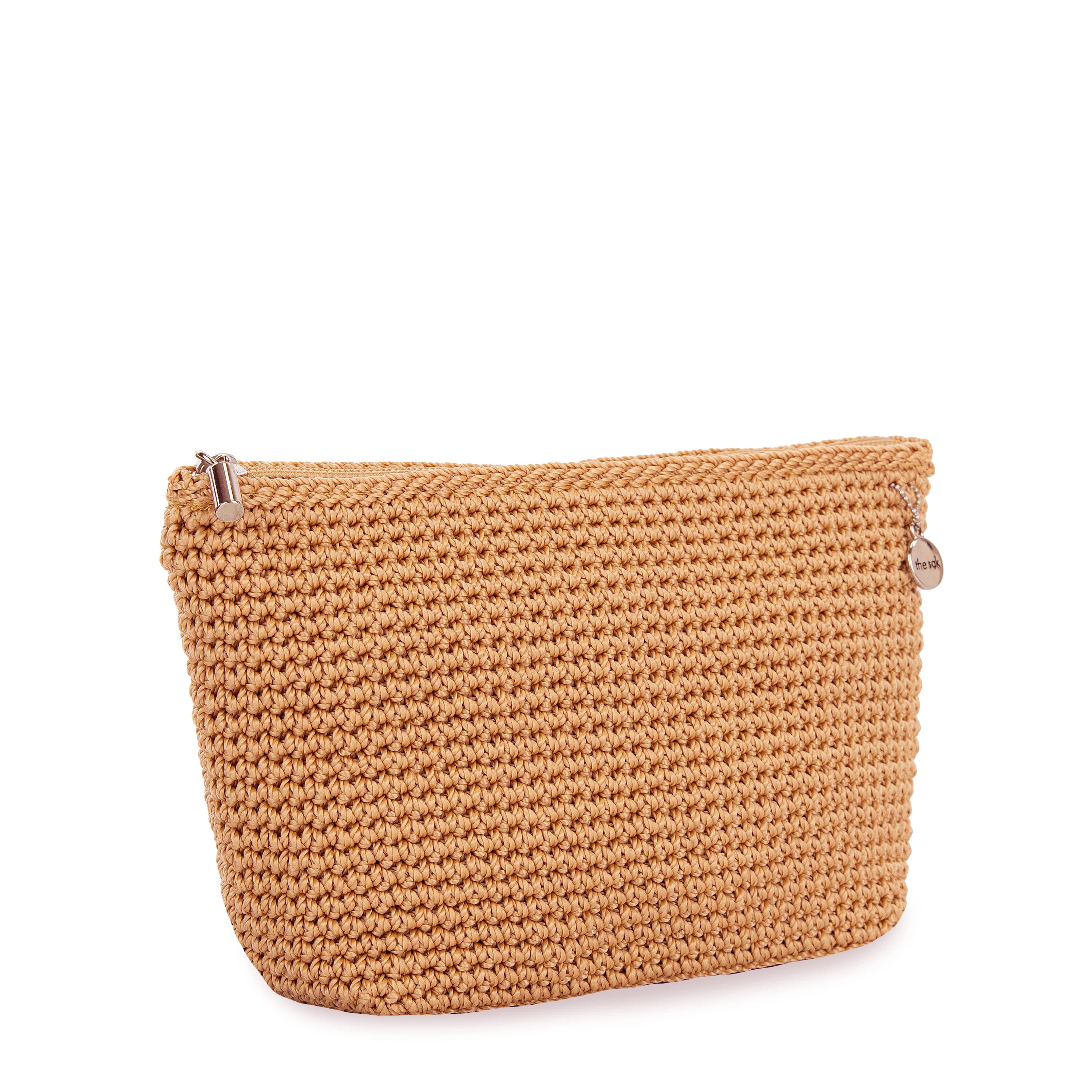 Handmade Bamboo Essential Pouch - Eco-Friendly Crochet Storage Bag for Jewelry, Makeup & Travel Accessories | Perfect for Organizing Small Items at Home or On The Go