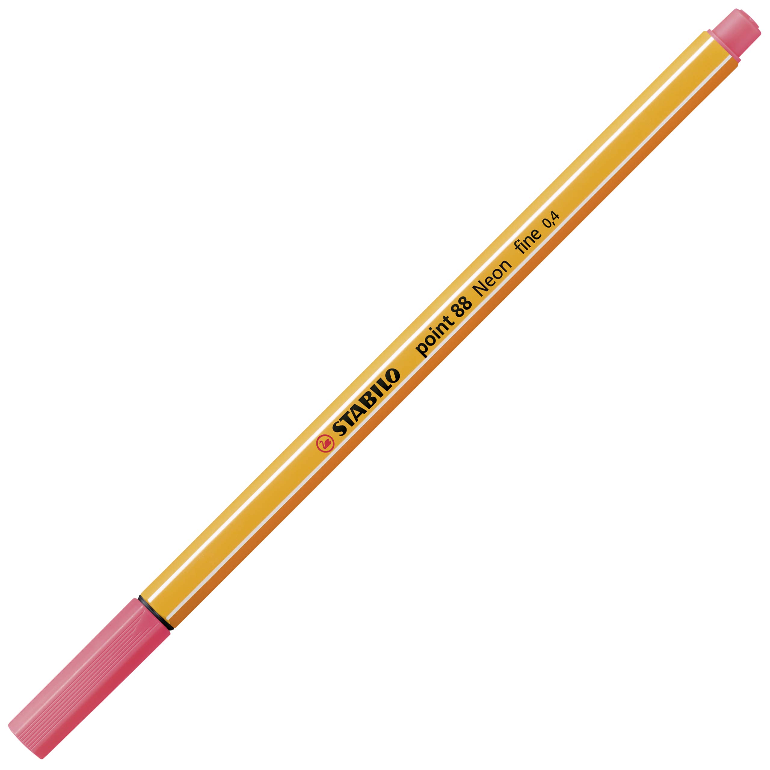 STABILO Point 88 Pen - Neon Red for Note Taking & Highlighting