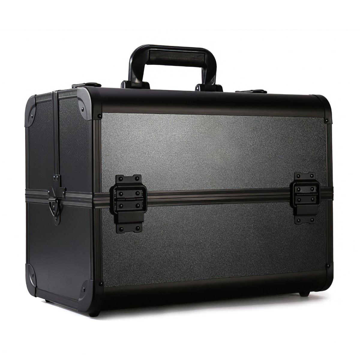 14.5 Inch Aluminum Makeup Case - Professional Cosmetic Organizer for Travel & Home Storage | Durable & Lightweight Beauty Case for Makeup Artists & Personal Use