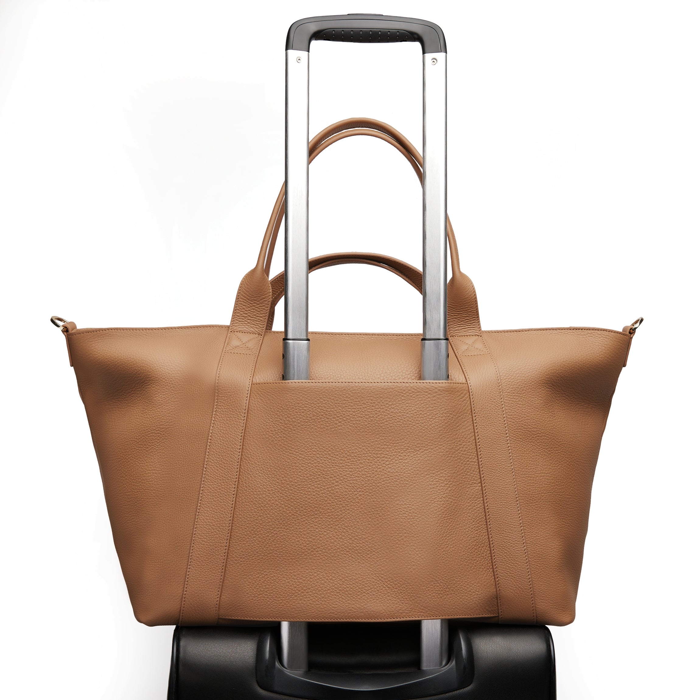 Stylish Transit Travel Tote Bag in Camel Color - Perfect for Commuting, Work & Weekend Getaways | Durable & Spacious Carryall for Women & Men
