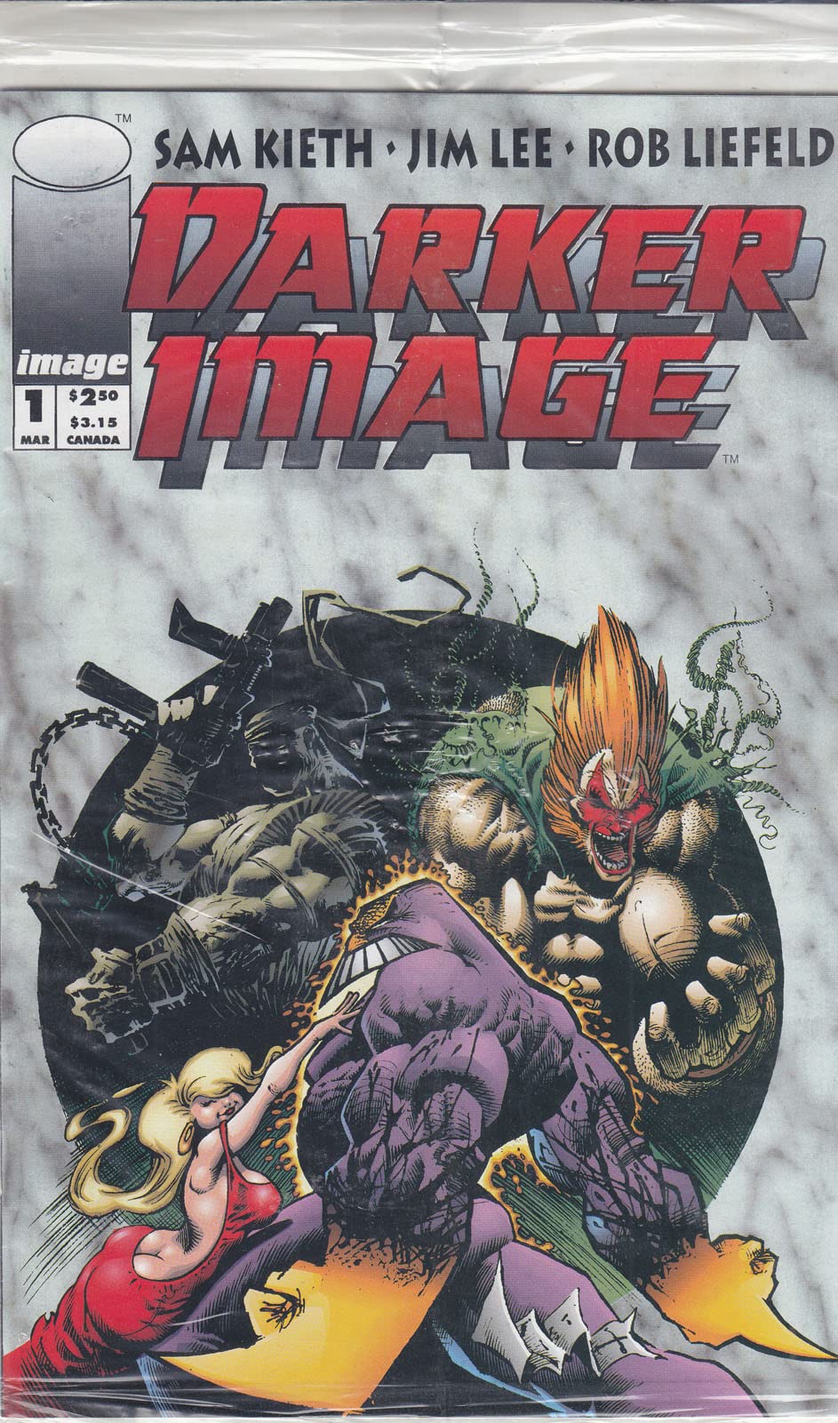 Darker Image #1C VF Comic Book with Sam Kieth Maxx Card - Collectible Superhero Graphic Novel for Fans & Investors | Perfect for Comic Conventions, Display & Gifting