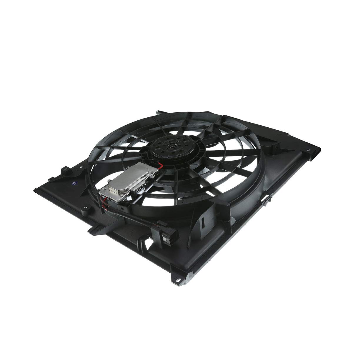 BMW E46 Cooling Fan Assembly Replacement for 320i 325Ci 325xi 330Ci 330xi - Manual Transmission Only | High-Performance Engine Cooling Solution for Summer Driving & Heavy Traffic