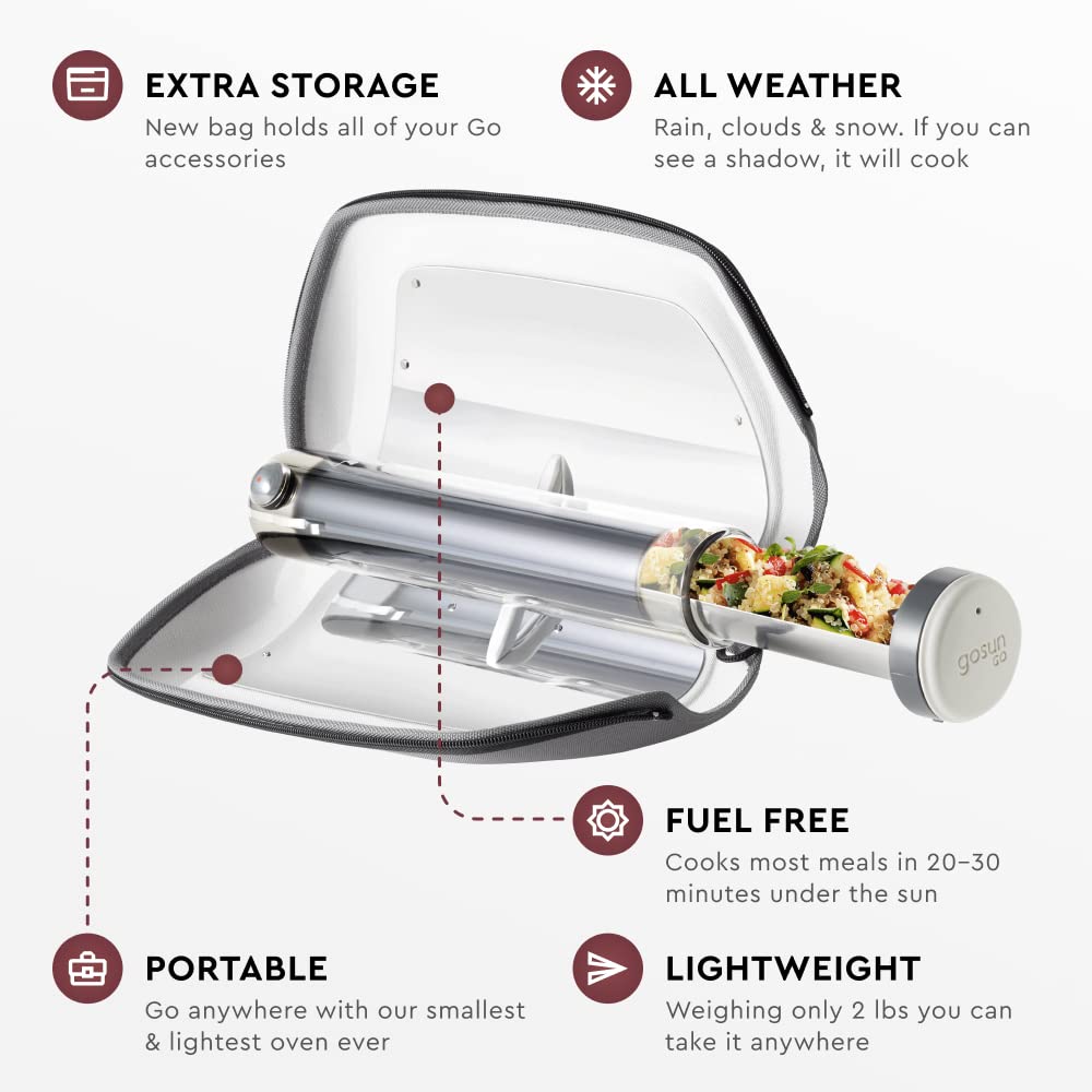 Portable Solar Oven & Camping Stove - Gosun Solar Cooker for Outdoor BBQ, Backpacking, Survival Gear | Perfect for Camping, Hiking, Emergency Preparedness & Off-Grid Cooking