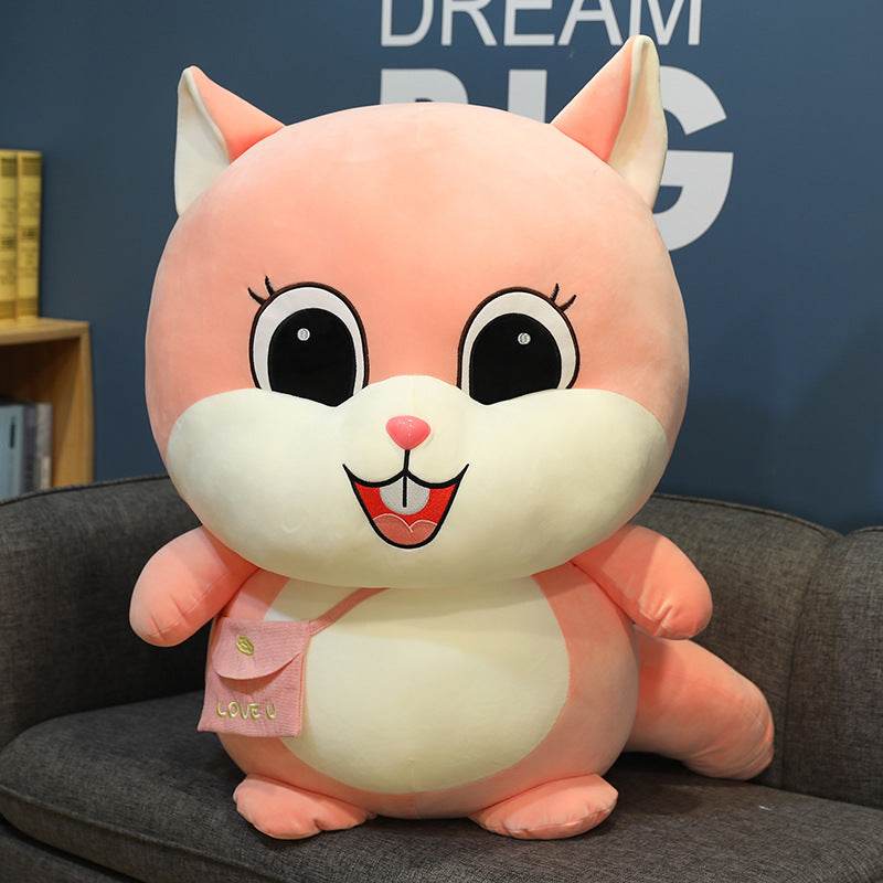 Adorable Kawaii Chirpy Squirrel Plush Toy - Cute Stuffed Animal for Kids, Girls & Boys - Perfect for Bedroom Decor, Gifts & Cuddling
