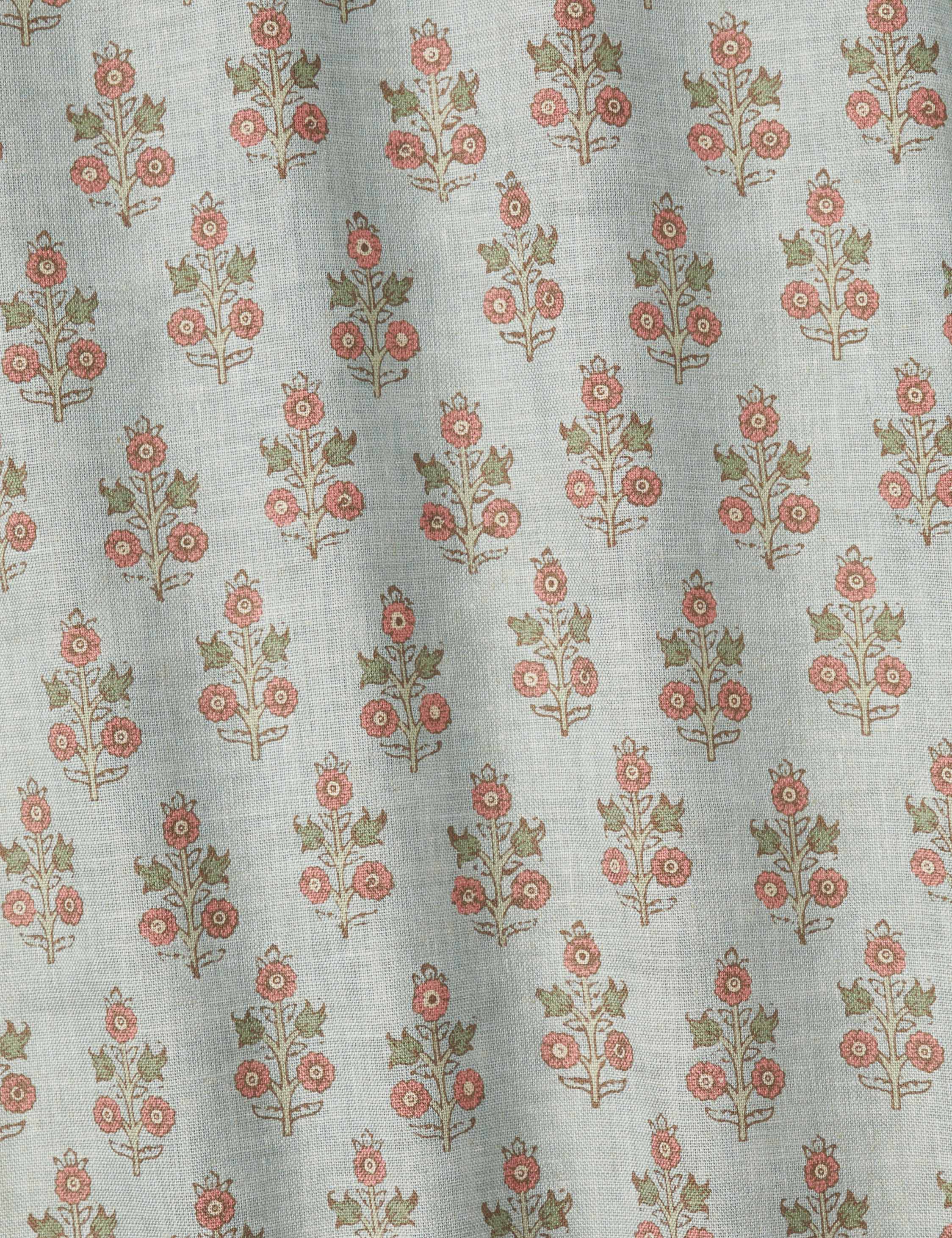 Dorset Viscose Fabric Swatches - Blush Pink & Aqua Blue Color Samples | Perfect for Upholstery, Drapes & DIY Fashion Projects