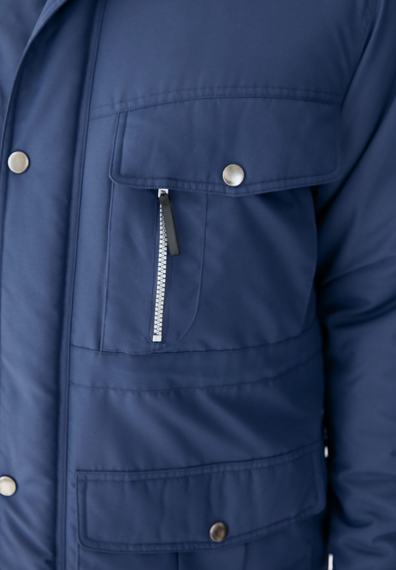 KingSize Men's Big & Tall Fleece-Lined Winter Parka Jacket with Detachable Hood & 6 Pockets - Warm Waterproof Outdoor Coat for Hiking, Camping & Cold Weather