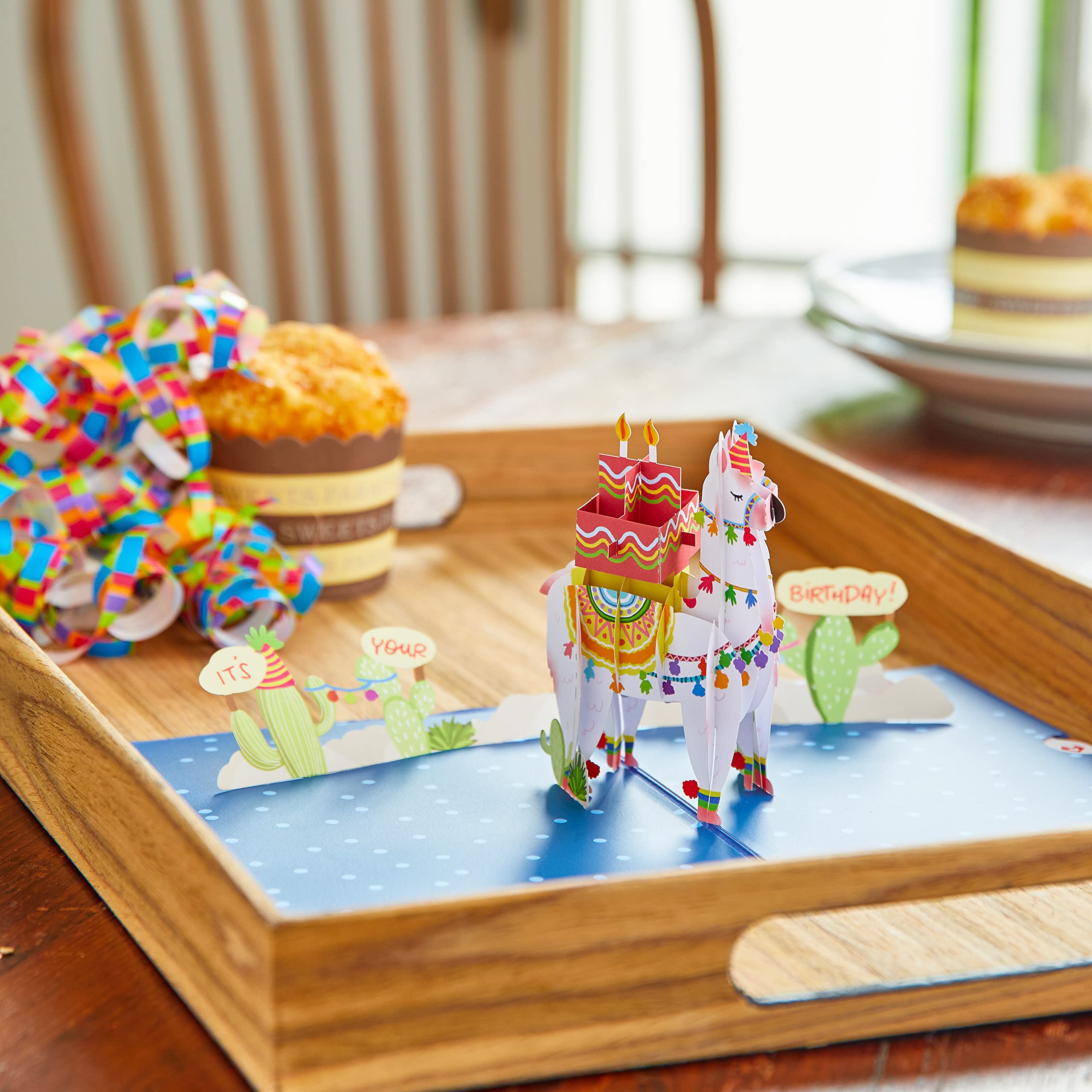 Lovepop 3D Animal Pop-Up Birthday Card - Sound The A-Llama Greeting Card for Women & Men (5