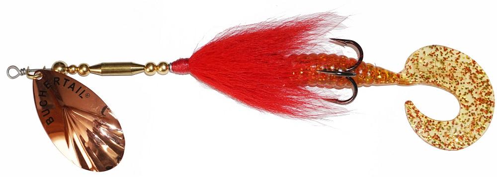 Buchertail Buck'n Grub 755 Bucktail Fishing Lure - Premium Bass & Trout Bait for Freshwater & Saltwater Fishing | Ideal for Casting, Trolling & Jigging