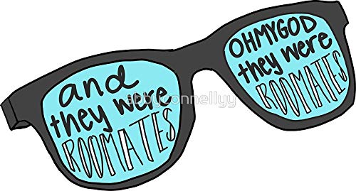 Funny 'And They Were Roommates' Sticker - Waterproof Vinyl Decal for Cars, Trucks, Laptops, Walls & Windows - Perfect for College Dorms, Office Spaces & Vehicle Customization
