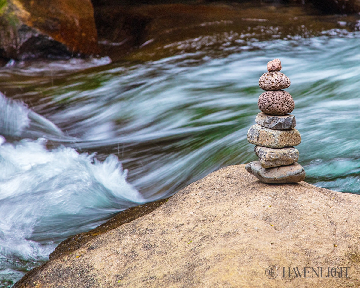 Cairn Meditation Stones - Natural Balancing Stones for Mindfulness, Stress Relief & Yoga - Perfect for Home, Office & Outdoor Meditation Practice