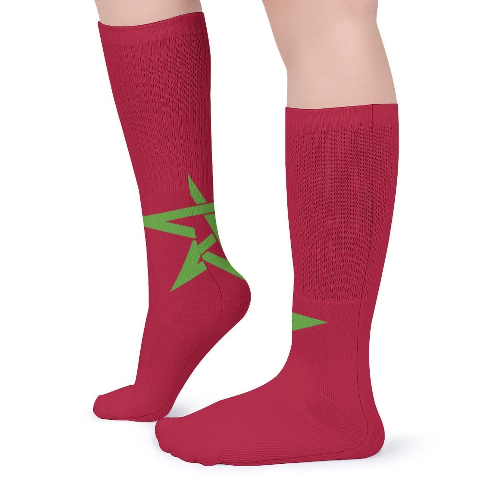 Morocco Flag Casual Socks - Moisture Wicking & Breathable Athletic Socks for Men & Women (5 Pairs) - Perfect for Sports, Travel & Everyday Wear