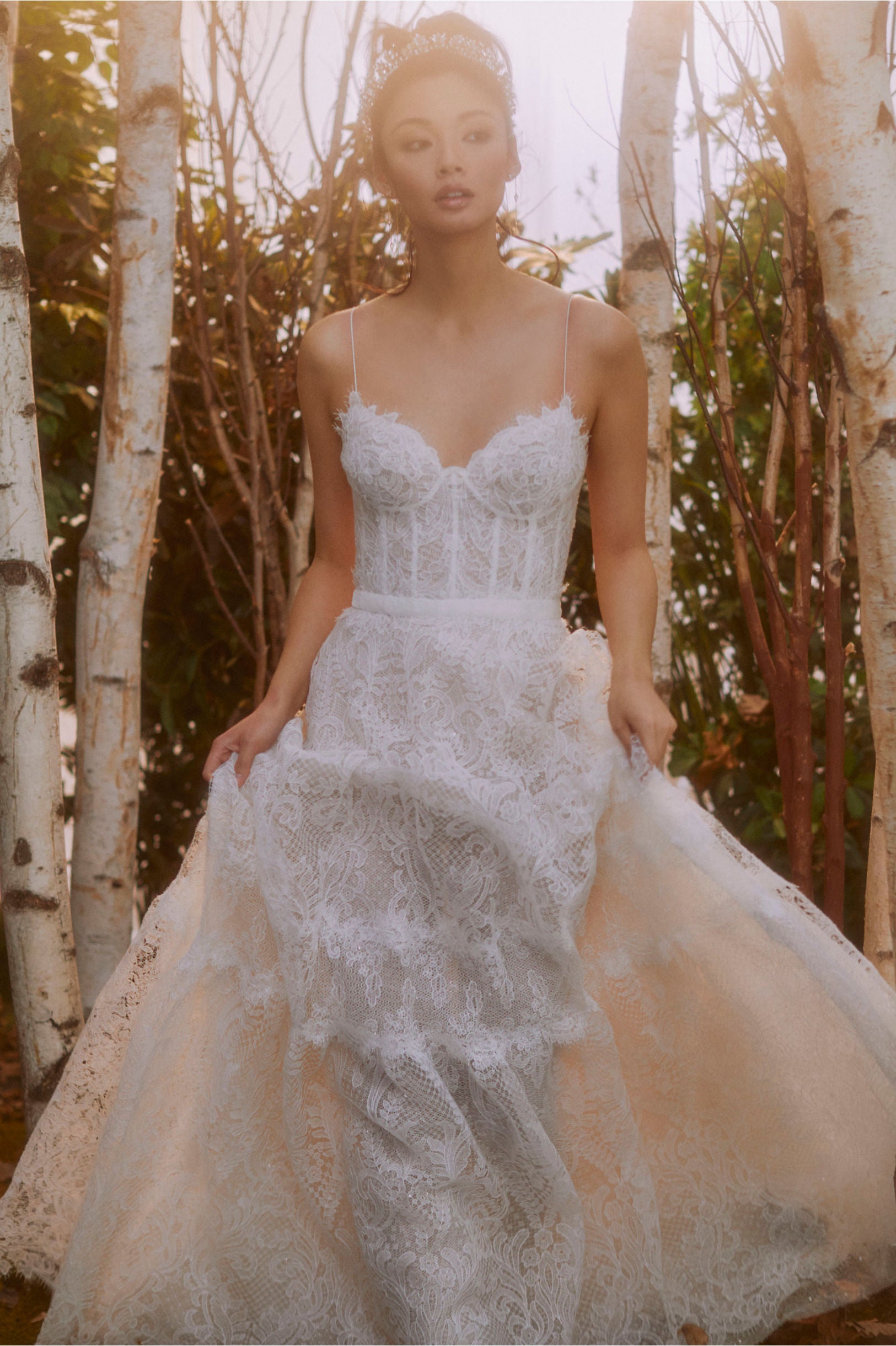 BHLDN Costarellos Calla Gown - Elegant Wedding Dress for Brides & Formal Events | Perfect for Beach, Church & Ballroom Ceremonies