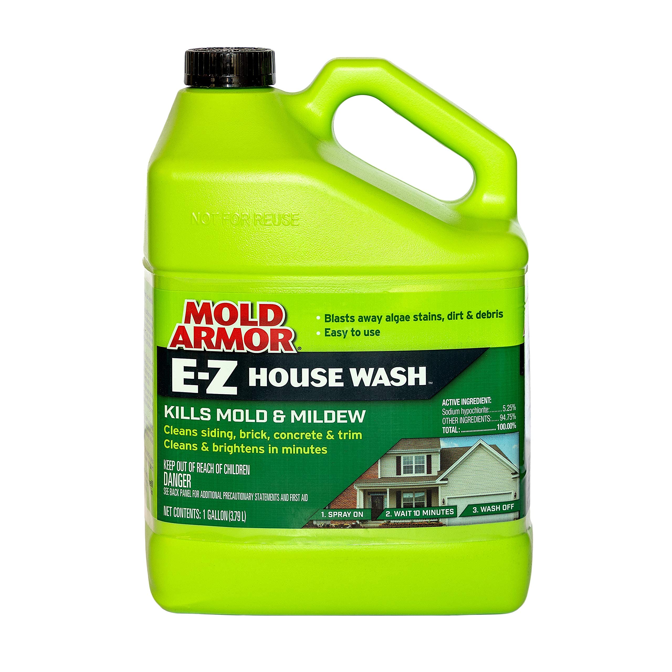 Mold Armor Cleaner 1 Gallon - Powerful Mold & Mildew Remover for Bathrooms, Kitchens, and Basements | Ideal for Home Cleaning and Stain Removal