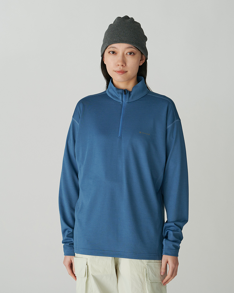 PE/WO Hybrid Half Zip T-Shirt for Men - Breathable & Comfortable Athletic Shirt for Running, Gym & Outdoor Activities