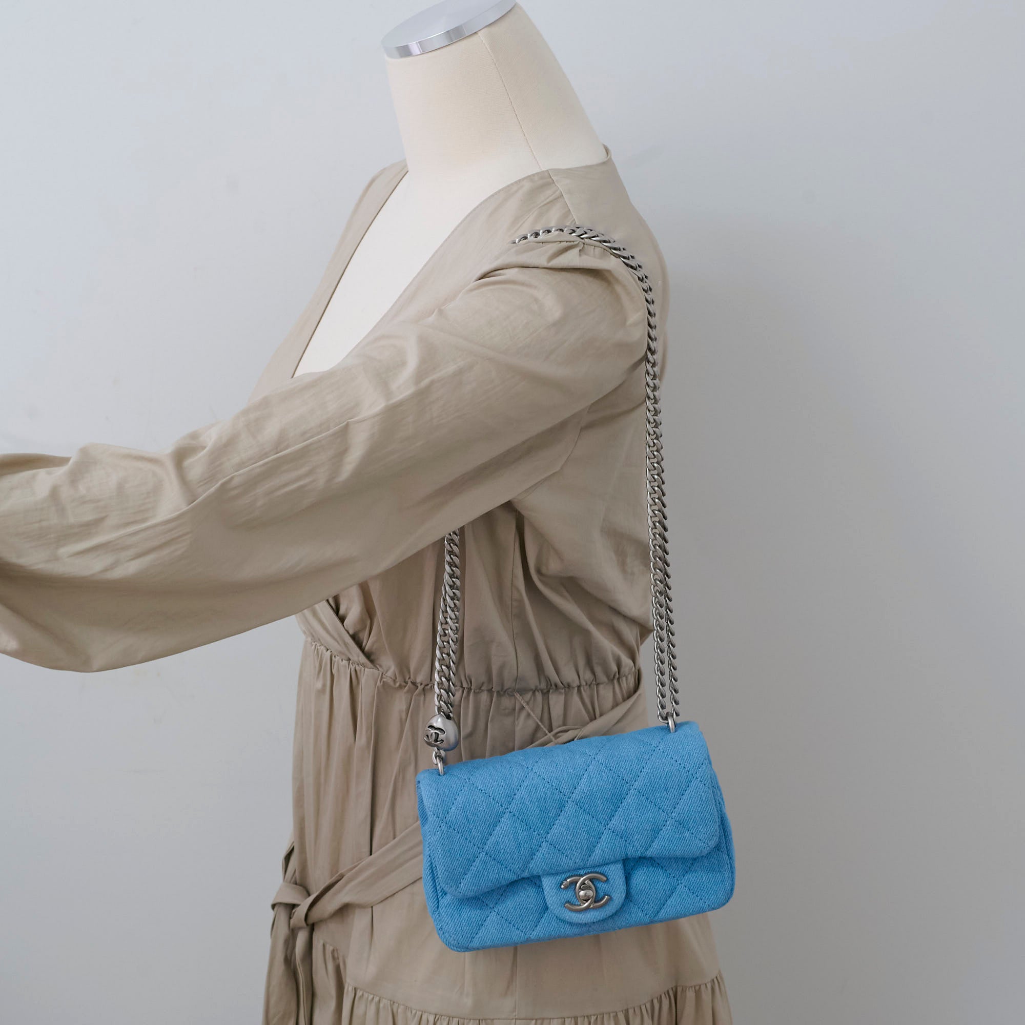 Chanel 2024 Seasonal Denim Rectangular Blue Handbag - Luxury Designer Tote for Women, Perfect for Work, Travel & Everyday Use