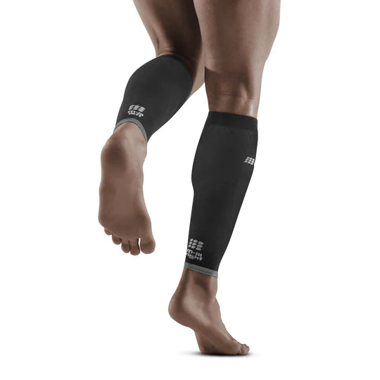 Men's Ultralight Compression Calf Sleeves - Black - Support & Recovery for Running, Cycling & Sports - Breathable & Comfortable Leg Sleeves for Athletes & Active Lifestyles