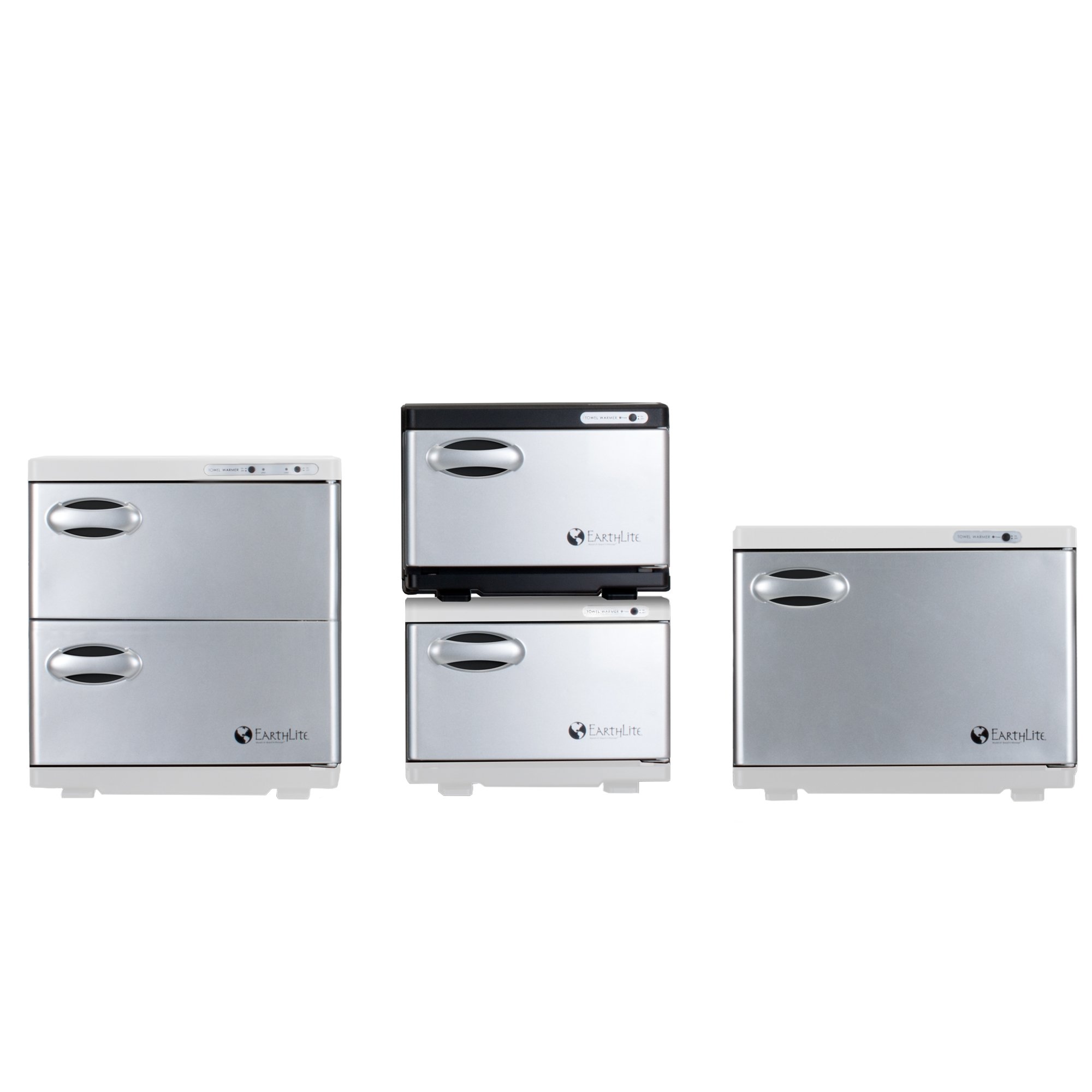EARTHLITE Dual Hot Towel Warmer Cabinet - Professional Spa & Salon Equipment for Steam Towels, Perfect for Massage Therapy, Facial Treatments & Home Relaxation