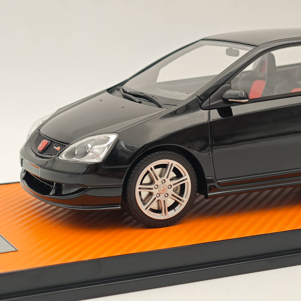 1:18 Scale Honda Civic Type R EP3 Championship 2004 Diecast Model Car - Black RM0018 by DNA Collectibles | Perfect for Car Enthusiasts, Model Collectors, and Display Showcases